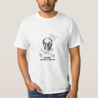 ドクロ危険テーマTシャツ Tシャツ