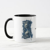 ドクロ時計ガラス ゴシック ダークアート マグ (左)