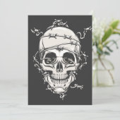 ドクロ有刺鉄線 招待状 (スタンド正面)