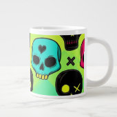 ドクロ柄ジャンボマグカップ ジャンボコーヒーマグカップ (右)