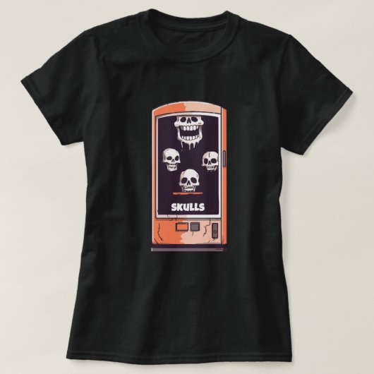 ドクロ自販機 クリーピーキュートTシャツ Tシャツ (デザイン正面)