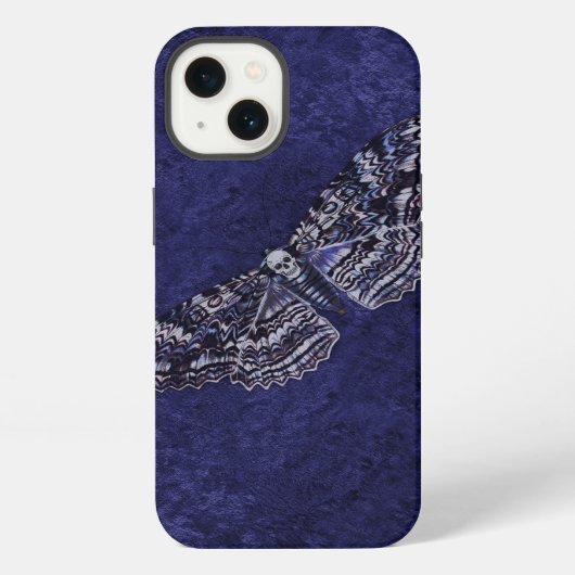 ドクロ蛾の秋 iPhoneケース (裏面)