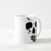 ドクロ顔マグカップ コーヒーマグカップ (正面右)