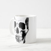 ドクロ顔マグカップ コーヒーマグカップ (正面左)