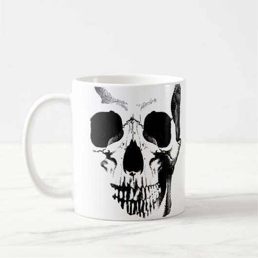 ドクロ顔マグカップ コーヒーマグカップ (左)