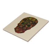 ドクロ アート セラミック フォト タイル (側面)