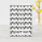 ドクロ カード (黄色い花)