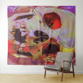 ドクロ グラフィック タペストリー (インサイチュ(横))