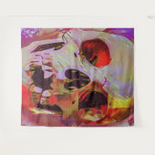 ドクロ グラフィック タペストリー (正面(横))