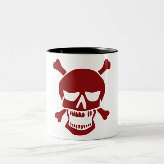ドクロ コーヒーマグ ツートーンマグカップ (中央)