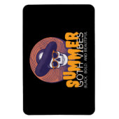 ドクロ サマー ハット マグネット (縦)