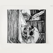 ドクロ タペストリー (正面(横))