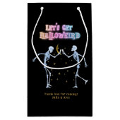 ドクロ ネオン ハロウィン ハロウィアード ダンシング スケルトン スモールペーパーバッグ (裏面)