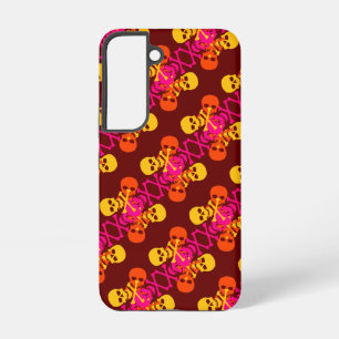 ドクロ＋ハネ柄 SAMSUNG GALAXY S22ケース
