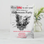 ドクロ ハロウィンパーティー 招待状 (スタンド正面)