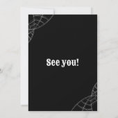 ドクロ ハロウィン カクテル & コスチューム パーティー 招待状 (裏面)