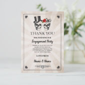 ドクロ ハロウィン 感謝 結婚 農村風 カード (スタンド正面)