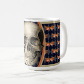 ドクロ＆バタフライ コーヒーマグカップ (正面右)