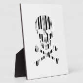 ドクロ＋バーコード 毒バーコード フォトプラーク (側面)