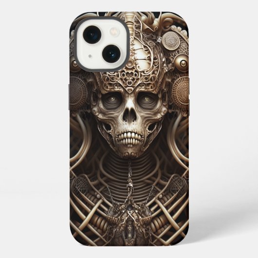 ドクロ モンスター スケルトン ホラー iPhoneケース (裏面)