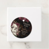 ドクロ ローズ バーガンディ ブラック グランジ ありがとう 親切な行為 フェイバータグ (インサイチュ)