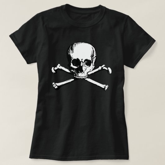 ドクロ+十字骨Tシャツ Tシャツ (デザイン正面)