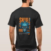 ドクロ 炎 ボルセル Tシャツ (裏面)