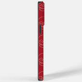 ドクロ - 血のような赤と骨のような白 Case-Mate iPhoneケース (裏面 / 右)