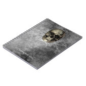 ドクロ & 骨の山 ハロウィン ゴシック ノートブック (左側)