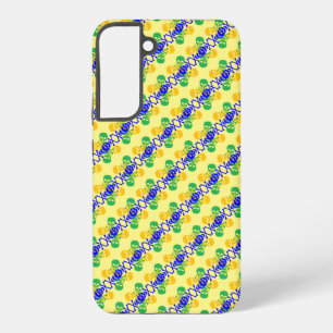 ドクロ&骨の柄 SAMSUNG GALAXY S22+ケース