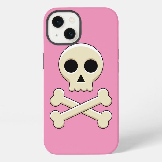 ドクロ＋骨 iPhoneケース (裏面)