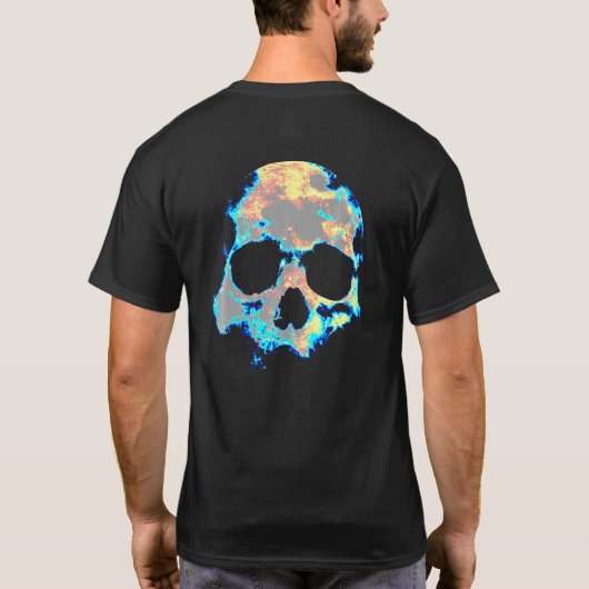 ドクロ 骸骨 スカル 死 頭蓋骨 骨 おもしろい Tシャツ (裏面)