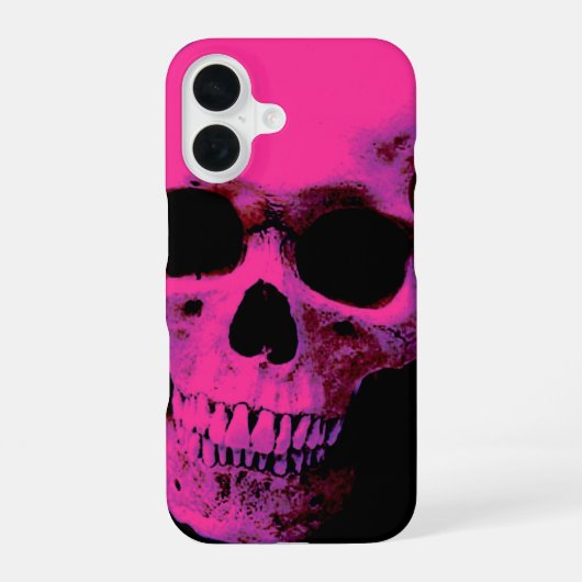 ドクロ iPhone 16ケース (裏面)