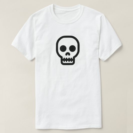 ドクロTシャツ(カスタマイズ可能!) Tシャツ (デザイン正面)