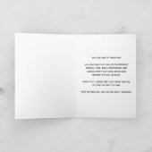 ドク感謝していス-気にの血の中にありがとう サンキューカード (内部)