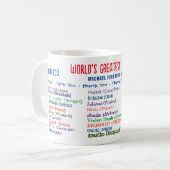 ドク最高のターありがとう コーヒーマグカップ (正面左)