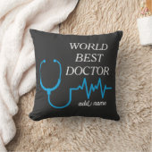 ドク最高のターが世界で最も高いドクを評価 クッション (ブランケット)