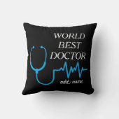 ドク最高のターが世界で最も高いドクを評価 クッション (裏面)