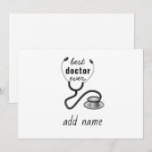 ドク最高のターが世界で最も高いドクを評価 サンキューカード (正面/裏面)