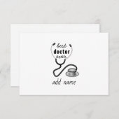 ドク最高のターが世界で最も高いドクを評価 サンキューカード (正面/裏面)