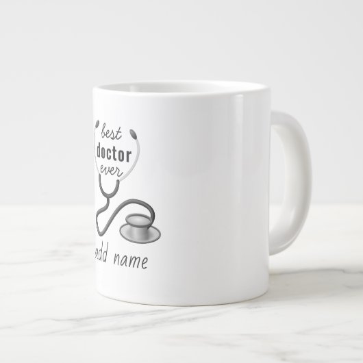 ドク最高のターが世界で最も高いドクを評価 ジャンボコーヒーマグカップ (正面右)