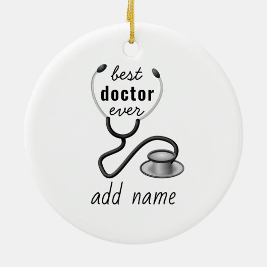 ドク最高のターが世界で最も高いドクを評価 セラミックオーナメント (裏面)