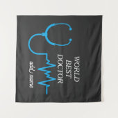 ドク最高のターが世界で最も高いドクを評価 タペストリー (正面(横))