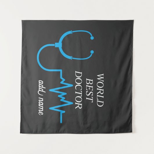 ドク最高のターが世界で最も高いドクを評価 タペストリー (正面(横))