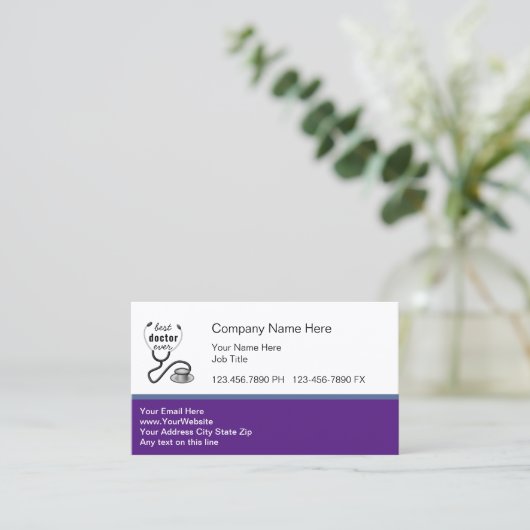 ドク最高のターが世界で最も高いドクを評価 名刺 (スタンド正面)