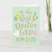 ドク最高のターエバーハッピーイースタータイポグラフィ カード (正面)