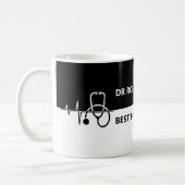 ドク最高のター・エバー・名前をカスタムする コーヒーマグカップ (左)