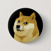 『ドグコーン·ドージ·デイ·トゥ·ザ·ムーン·ストック·マーケット·暗号』 缶バッジ (正面)