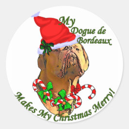 ドグドゥボルドーのクリスマスプレゼント ラウンドシール