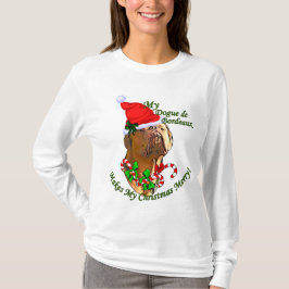 ドグドゥボルドーのクリスマスプレゼント Tシャツ